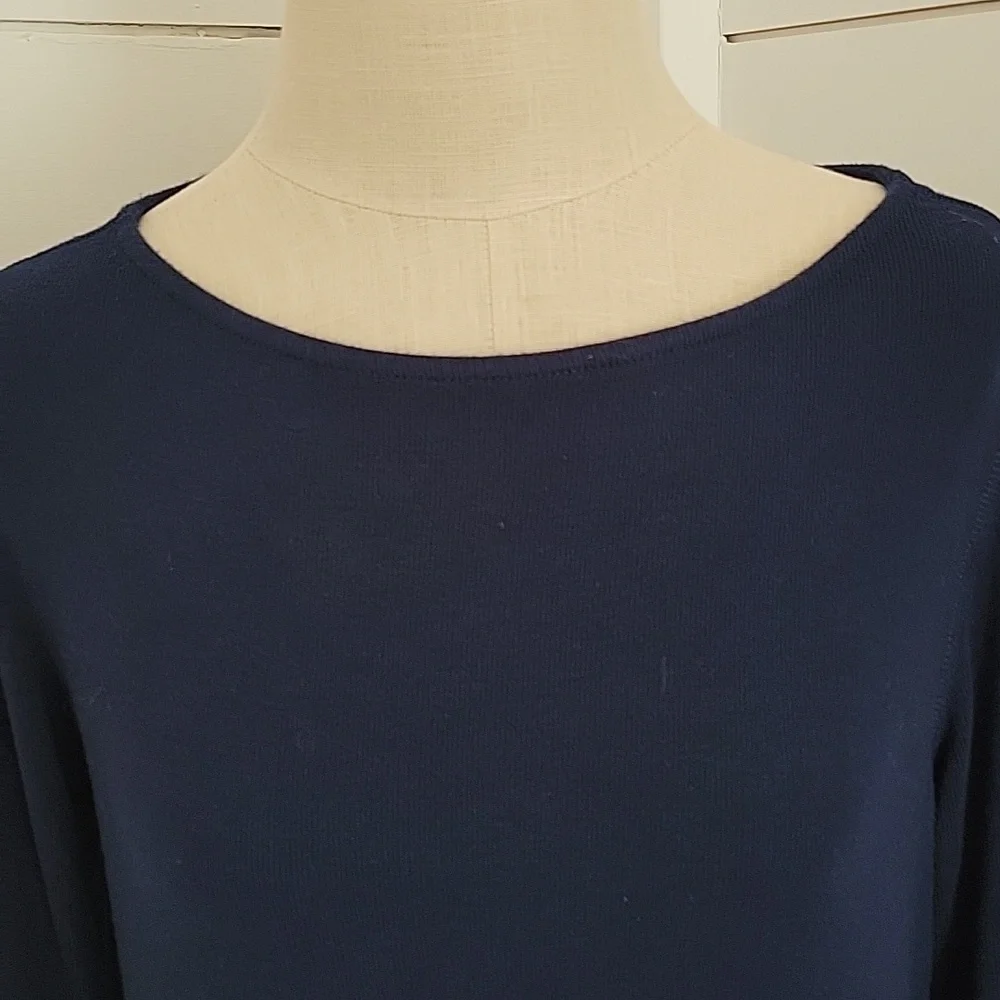 Magaschoni blue large sweater long sleeve